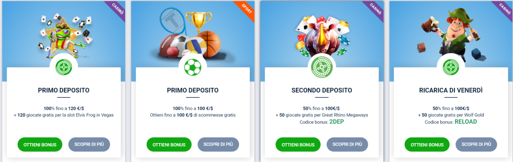20bet bonus di benvenuto
